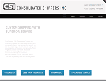 Tablet Screenshot of consolidatedshippers.com